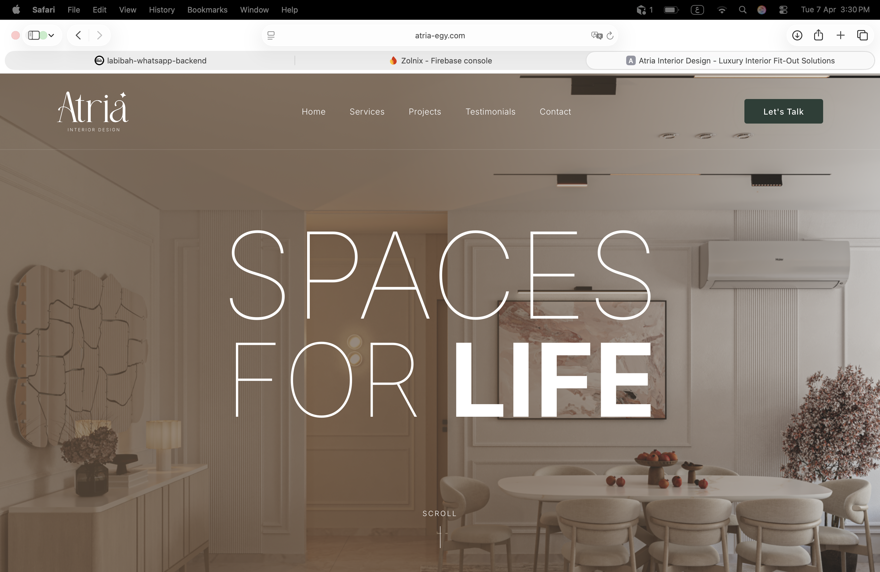 Atria screenshot (full page)